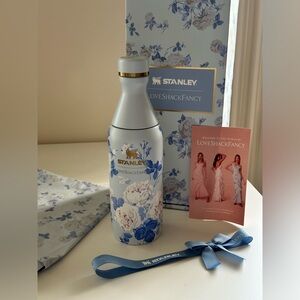 Love Shack Fancy Stanley Slim Bottle 12oz Bottle in Blue